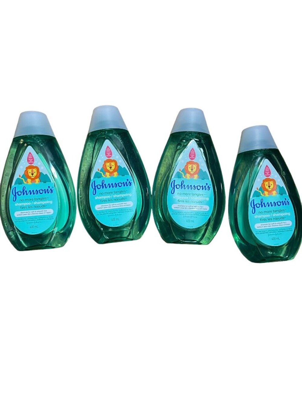 4X Johnson's No More Tangles Kids 400ml Shampoo for Soft & Smooth Hair